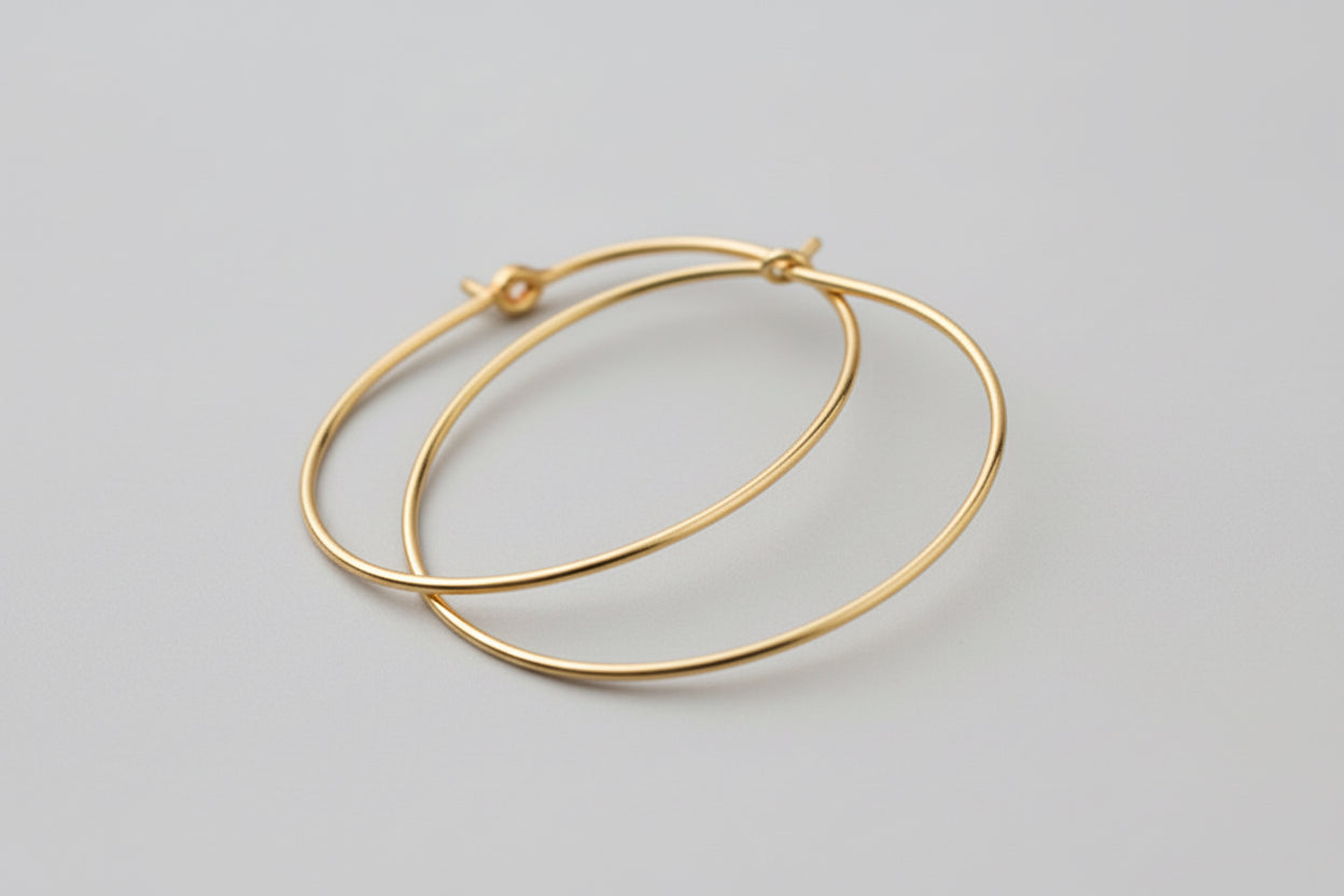 Gold filled Hoop Earrings