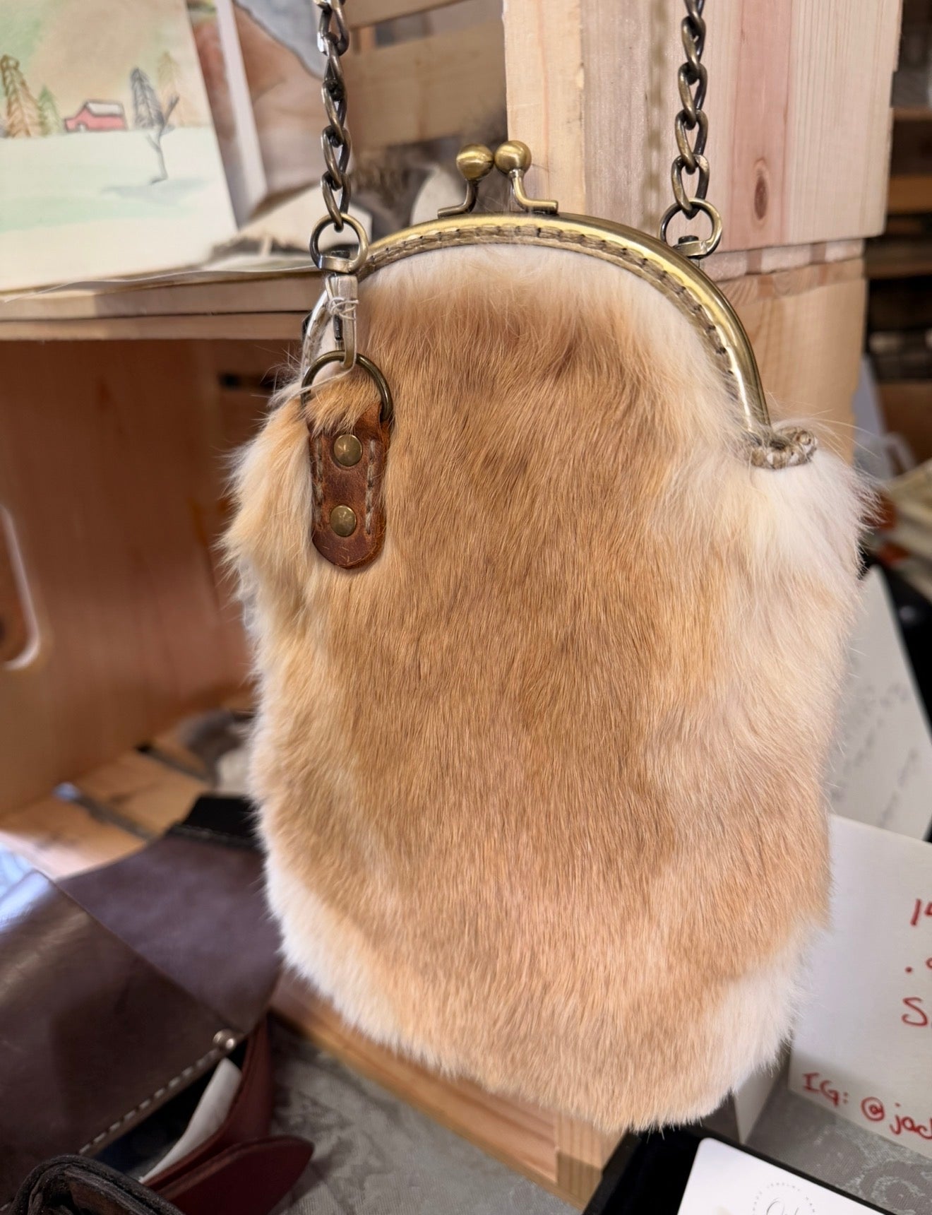 Purse Hand Made Rabbit