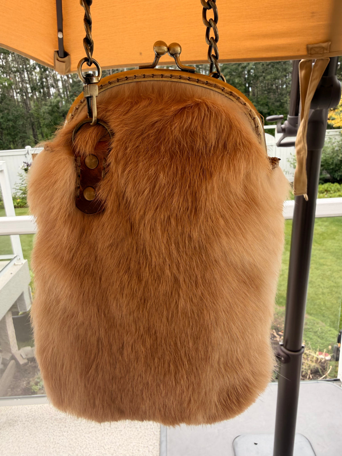 Cross Body Purse Hand Made Rabbit