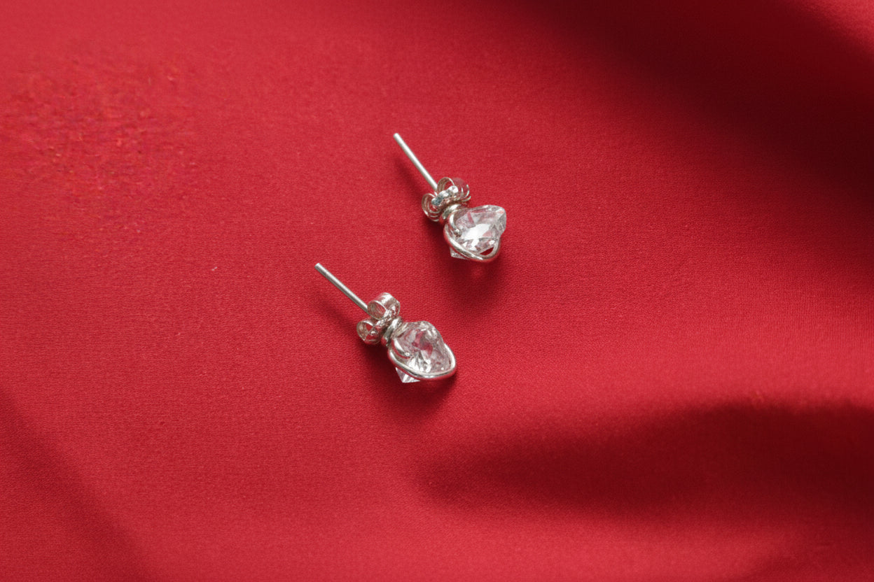 Herkimer Diamond Earrings in Silver .925