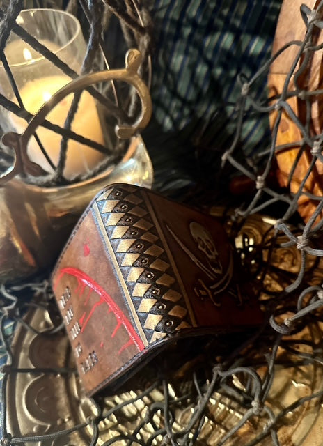 Hand Tooled Wallet One of Kind Design