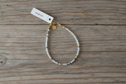 Laboradite Gemstone Bracelet Sterling Silver
