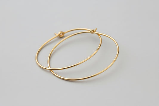 Gold filled Hoop Earrings