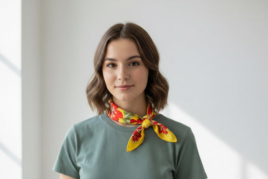 Silk Scarf Hand Made Medium