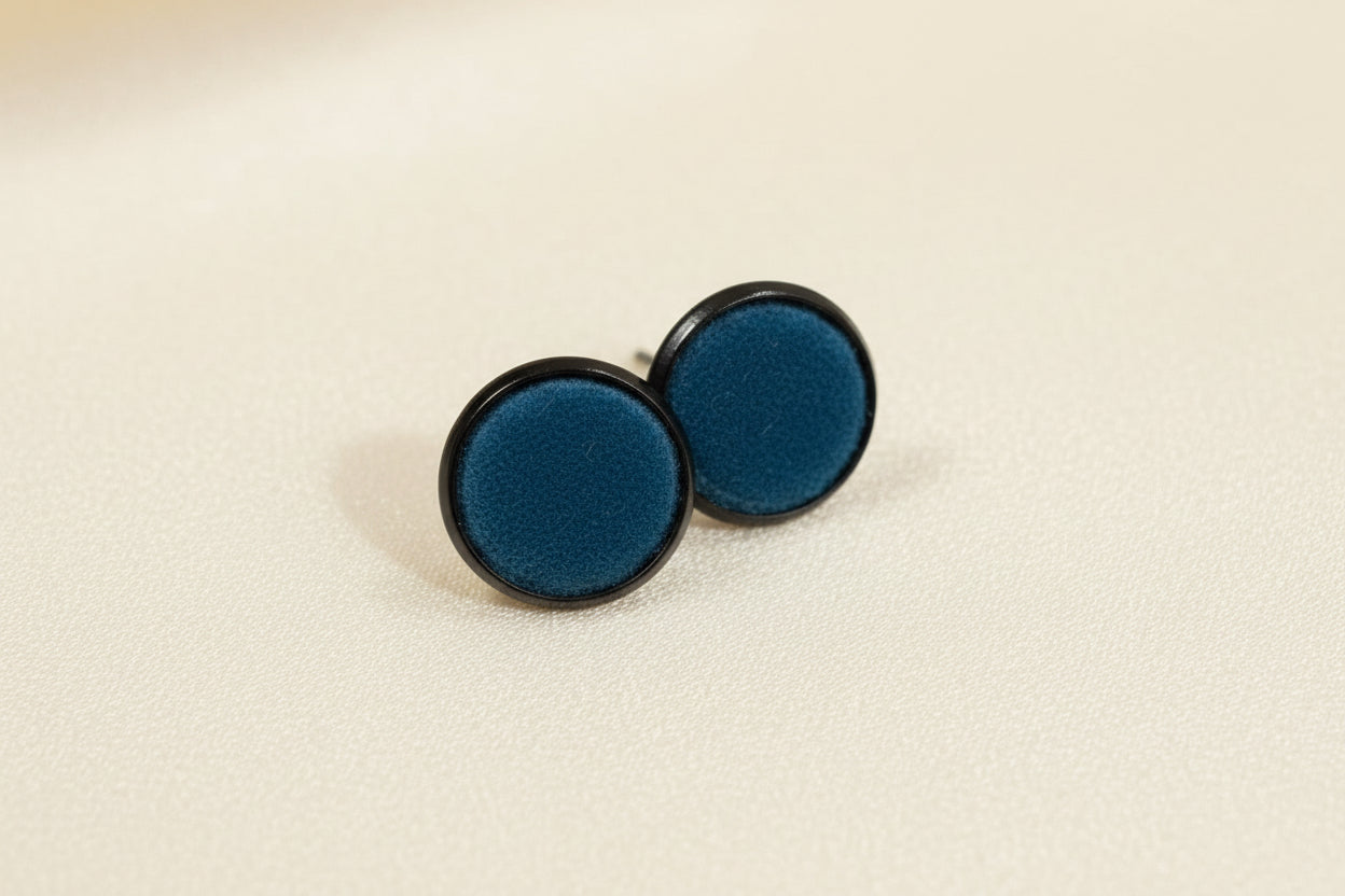 Turquoise Leather Earrings
