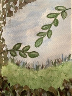 The Garden Water Color Greeting Card