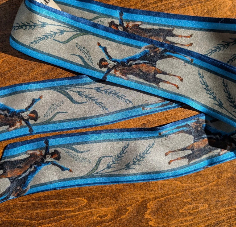Silk Twillie Flores La Due Blue
