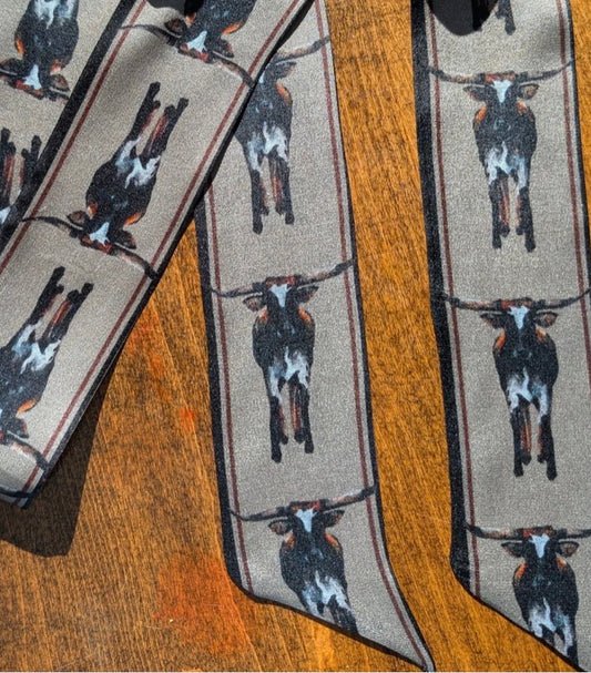 Silk Twillie with Broncs Design