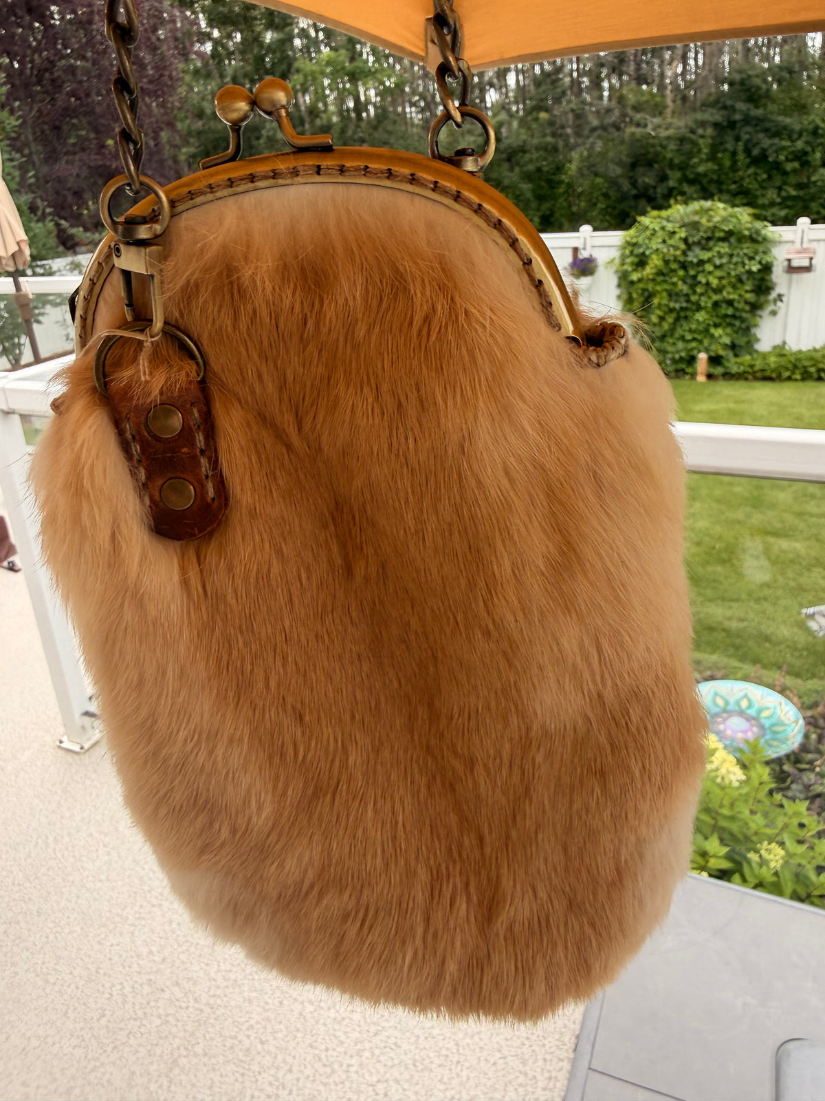 Cross Body Purse Hand Made Rabbit