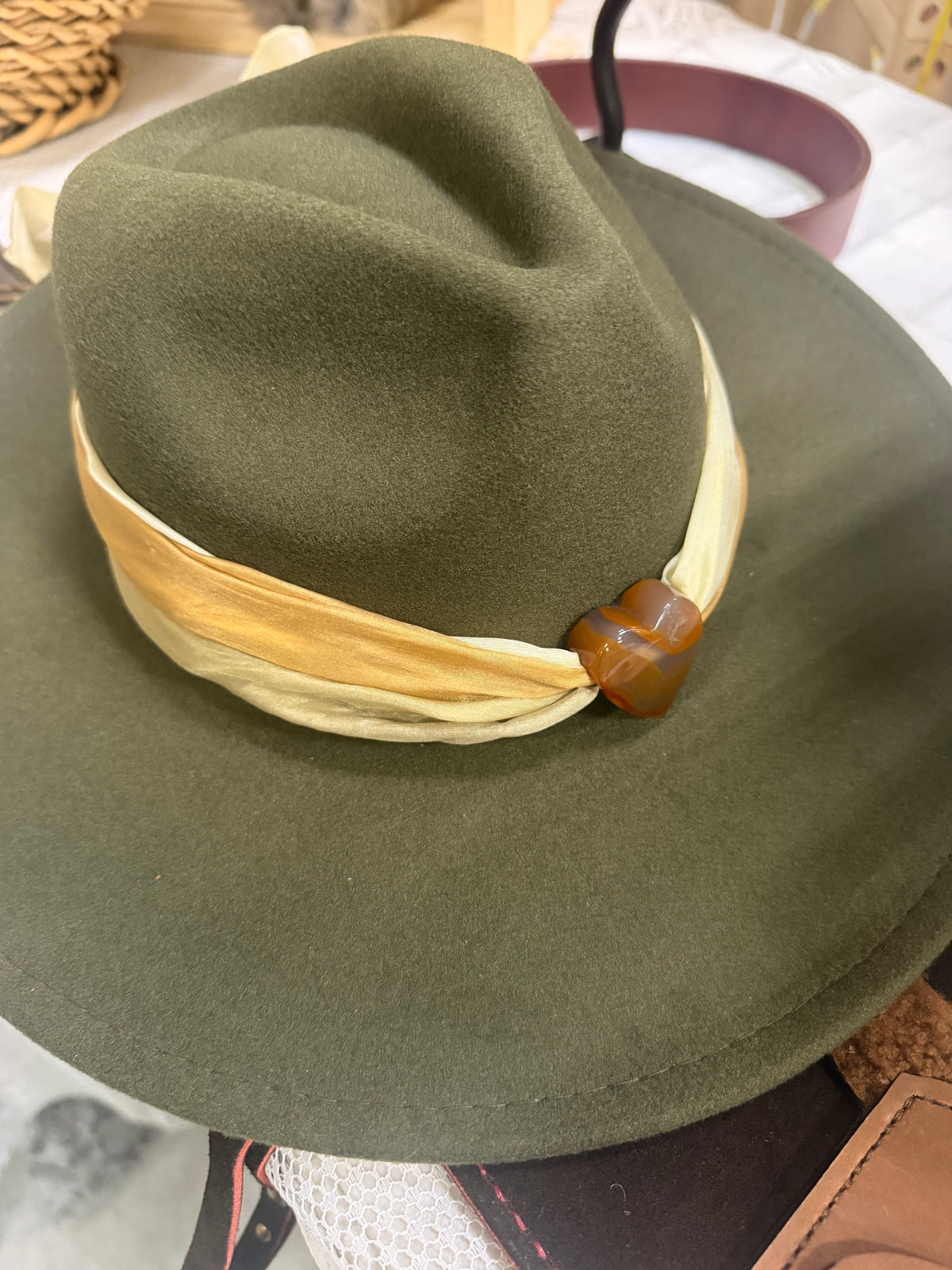Fedora Hat in Olive