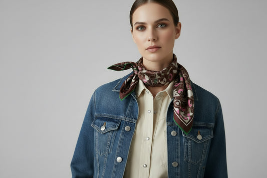 Silk Wild Rag - Brown